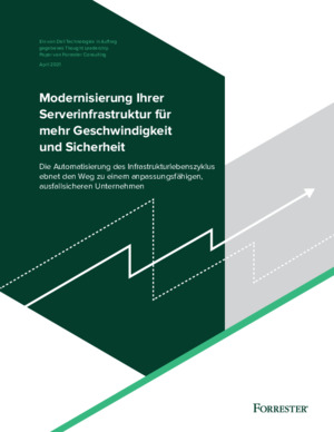 Forrester: Modernize Your Server Infrastructure For Speed And Security (DE)