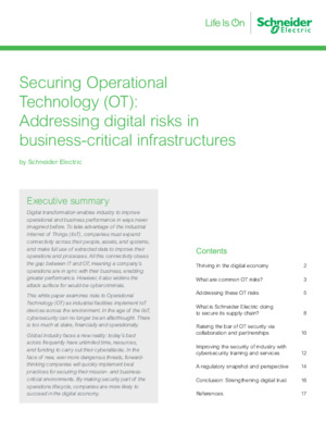 Securing Operational Technology (OT): Addressing digital risks in business-critical infrastructures