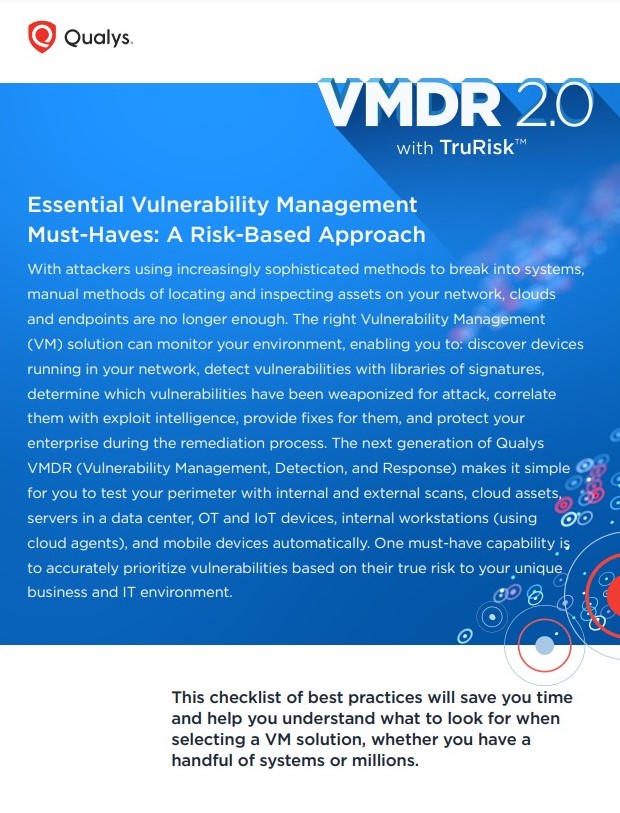 Essential Vulnerability Management Must-Haves: A Risk-Based Approach