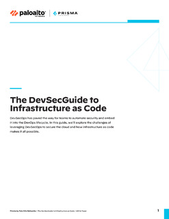 The DevSecGuide to  Infrastructure as Code