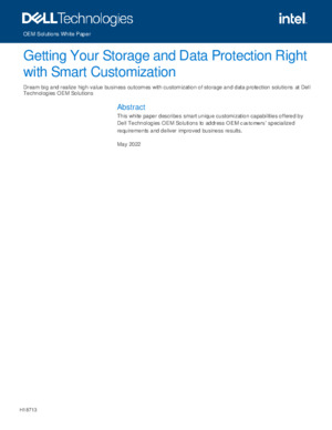 Storage and Data Protection Smart Customization paper