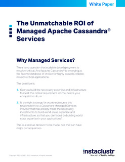 The Unmatchable ROI of Managed Apache Cassandra® Services