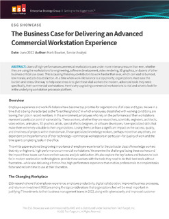 The Business Case for Delivering an Advanced Commercial Workstation Experience