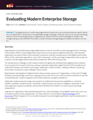 Evaluating Modern Enterprise Storage