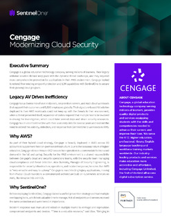 Cengage Modernizing Cloud Security