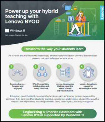 Power up your hybrid teaching with Lenovo BYOD -ID