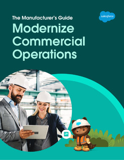 The Manufacturer’s Guide: Modernize Commercial Operations