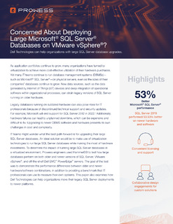 Concerned About Deploying Large Microsoft® SQL Server® Databases on VMware vSphere®?