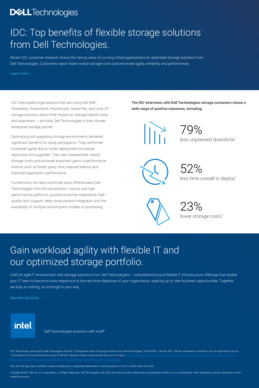 IDC: Top Benefits of Flexible Storage Solutions from Dell Technologies