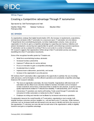 Creating a Competitive Advantage Through IT Automation