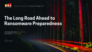 The Long Road Ahead to Ransomware Preparedness