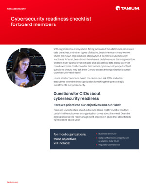 Cybersecurity Readiness Checklist for Board Members