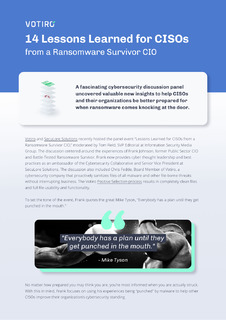 14 Lessons Learned from a Ransomware Survivor