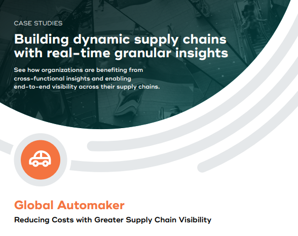 Build a Dynamic Supply Chain for Cross-functional Insights and End-to-End Visibility