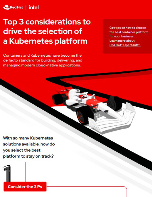Top 3 Considerations to Drive the Selection of a Kubernetes Platform