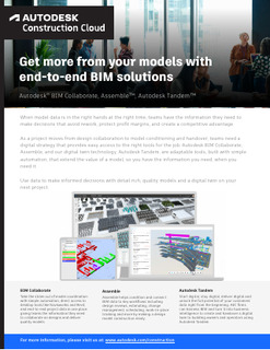 Get more from your models with end-to-end BIM solutions