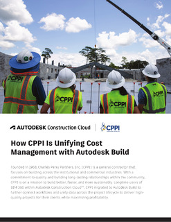 How CPPI Is Unifying Cost Management with Autodesk Build