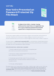 How Votiro Prevented an Password-Protected Zip File Attack