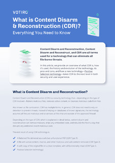 What is Content Disarm & Reconstruction (CDR)? Everything You Need to Know