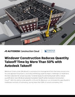 Windover Construction Reduces Quantity Takeoff Time by More Than 50% with Autodesk Takeoff