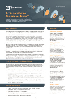 Accès conditionnel TeamViewer Tensor™