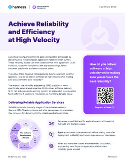 Achieve Reliability and Efficiency at High Velocity