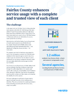 Fairfax County Enhances Service Usage with a Complete and Trusted View of Each Client