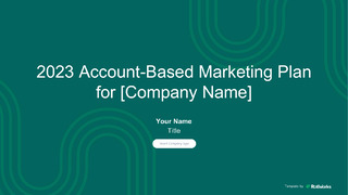 The 2023 ABM Planning Template