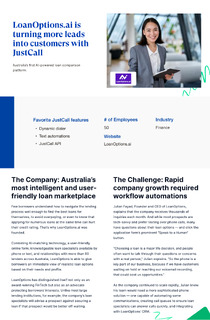 How does LoanOptions.ai boost customer experience and efficiency