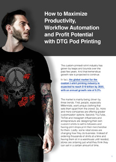 How to Maximize Productivity, Workflow Automation and Profit Potential with DTG Pod Printing