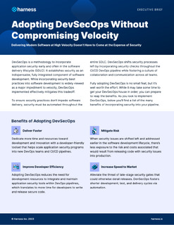 Adopting DevSecOps without compromising velocity