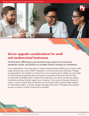 Server upgrade considerations for small and medium-sized businesses
