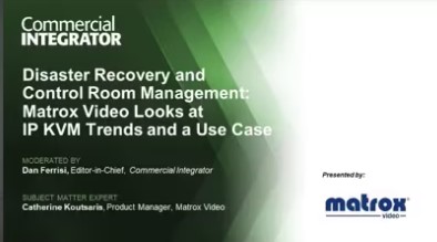Disaster Recovery and Control Room Management