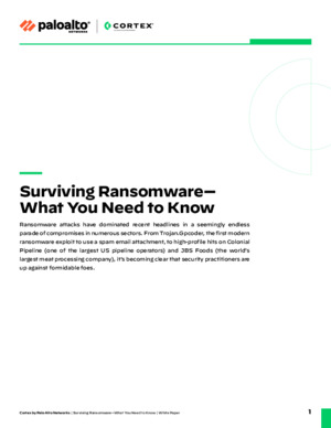 Surviving Ransomware— What You Need to Know