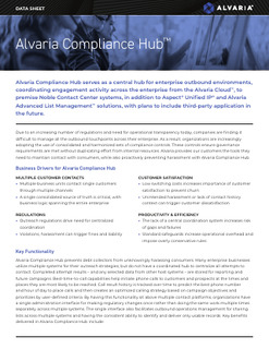 Alvaria Compliance Hub™